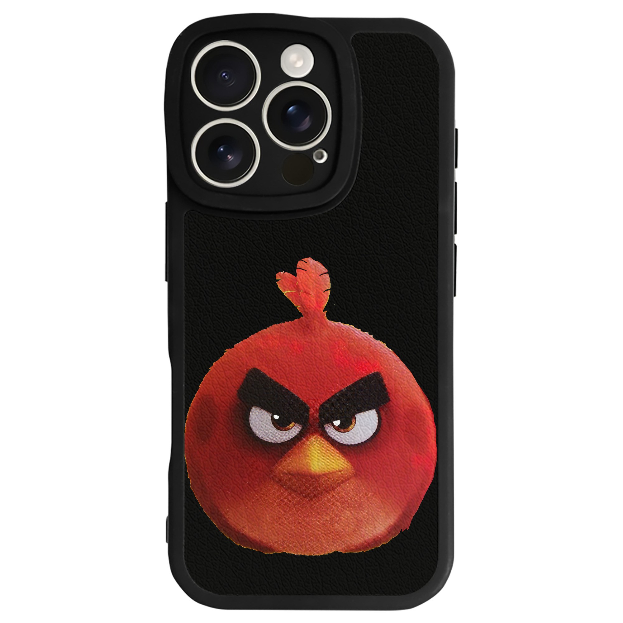 （画像用） Angry Birds アングリーバード 【iPhone 16シリーズ対応】シリコンスマホケース（レザー調） 材質：シリコン